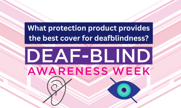 What protection product provides the best cover for deafblindness?