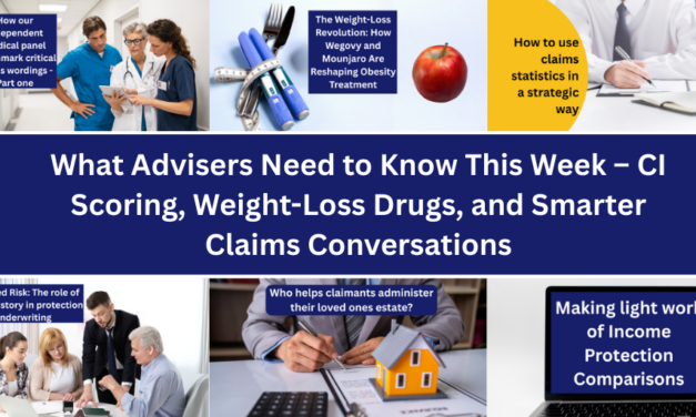 What Advisers Need to Know This Week – CI Scoring, Weight-Loss Drugs, and Smarter Claims Conversations